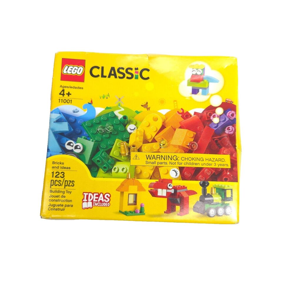 LEGO Classic Bricks and Ideas 11001 Building Kit 123 Pcs Toy Set New Box Wear